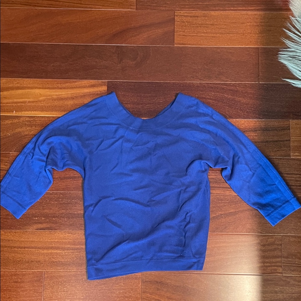 Magaschoni Royal Blue Long Sleeve cashmere sweater